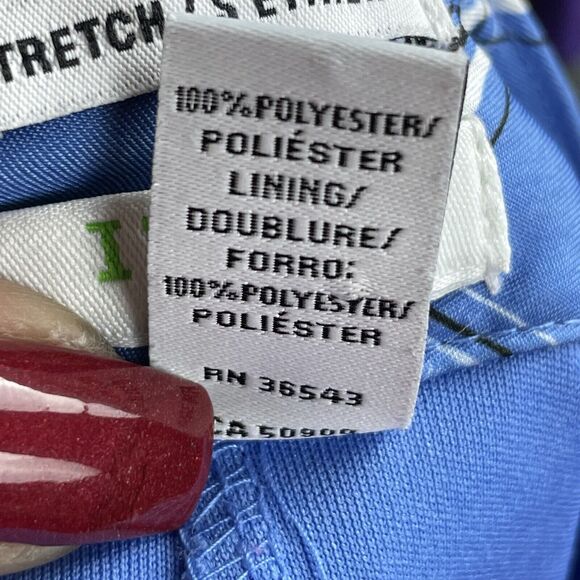 Izod XFG Golf Blue Black White Plaid Stretch Women's size 12 Skort Skirt - Picture 8 of 8